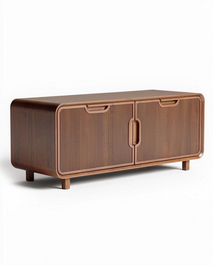 Meuble de rangement en bois de chêne couleur brun 100 x 40 x 50cm