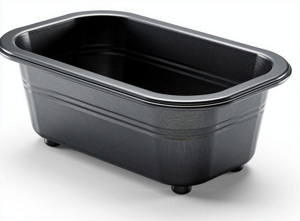 Bac en plastique noir de 30 x 15 x 10 cm pour rangement et organisation